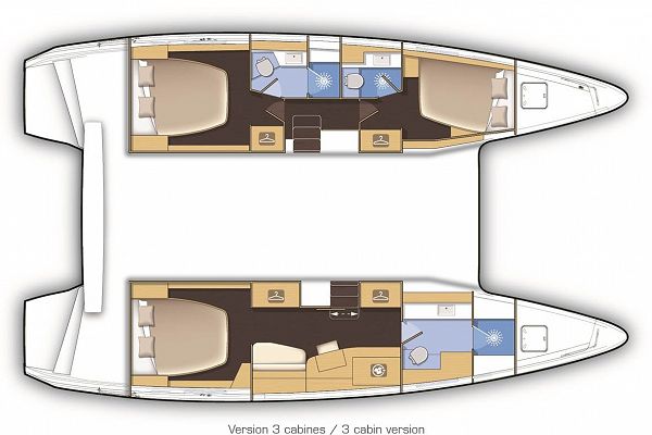 Lagoon 42 - LA PERLA (WITH AC&GENERATOR OWNER VERSION) - 2
