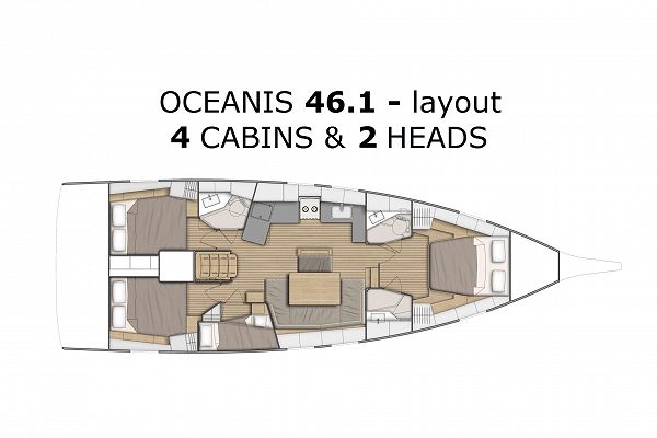 Beneteau Oceanis 46.1 - BLACK JACK - 4